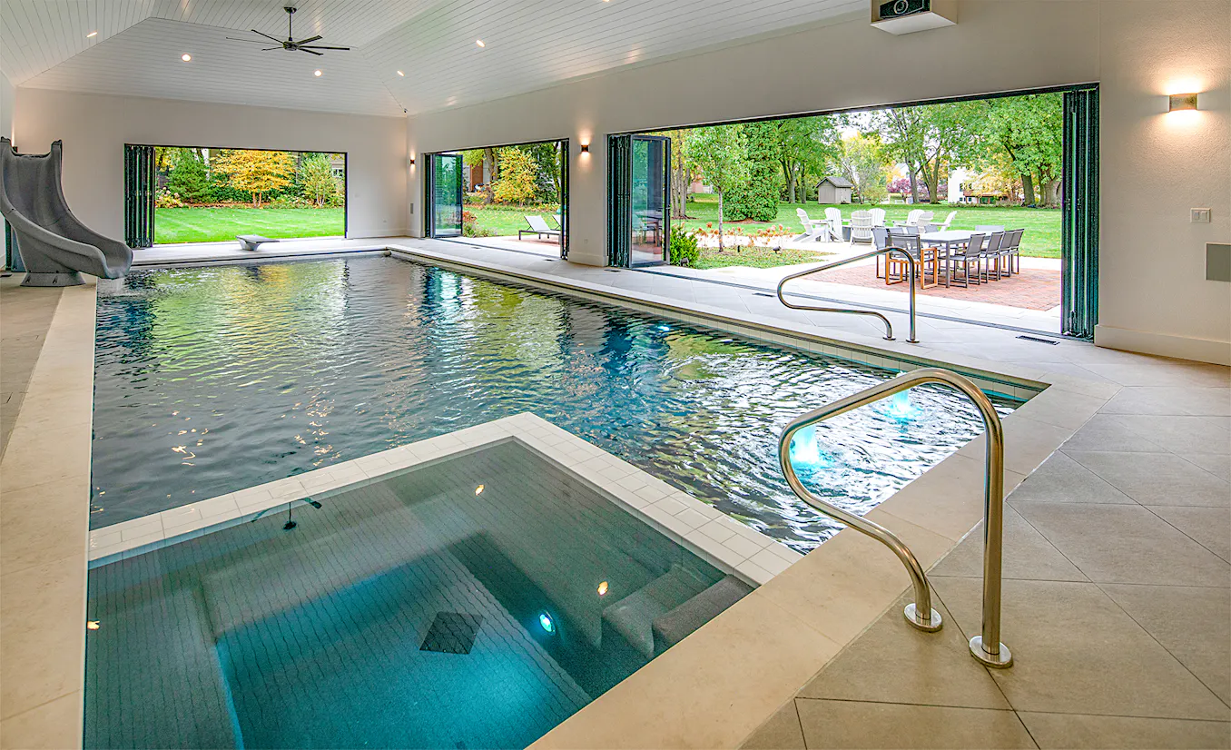 How Experts Use Opening Glass Doors in Winning Pool House Design