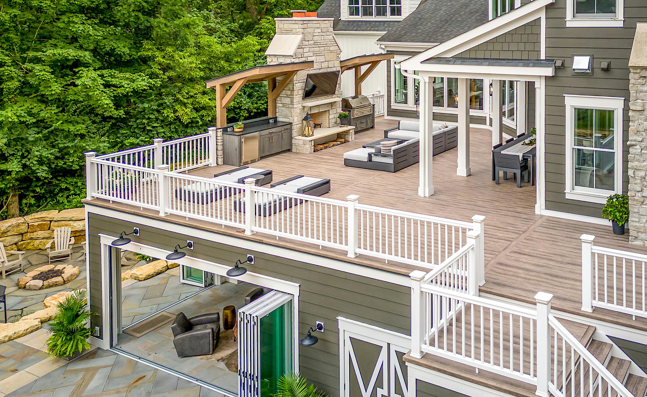 home addition with NanaWall accordion door systems