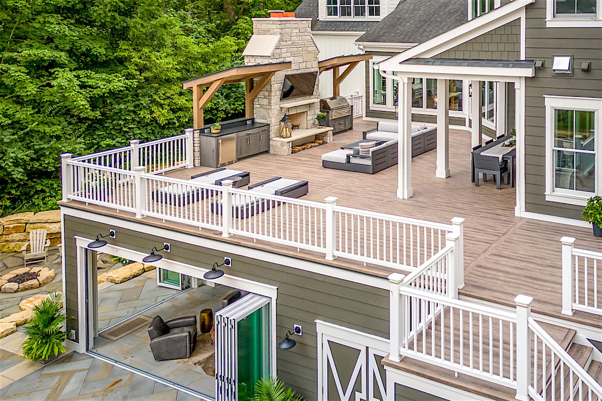 home addition with NanaWall accordion door systems