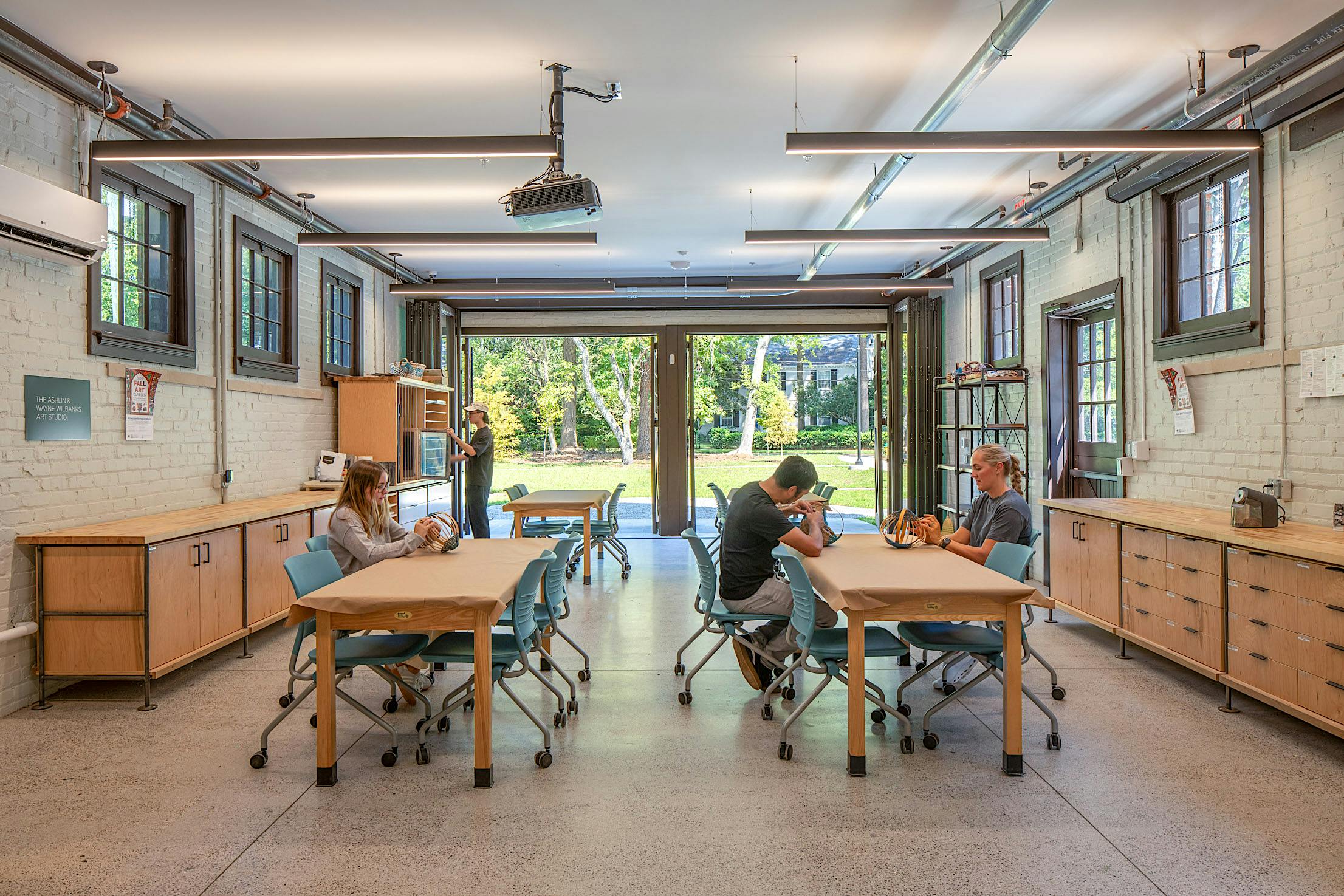 active learning classrooms with NanaWall bifold glass walls