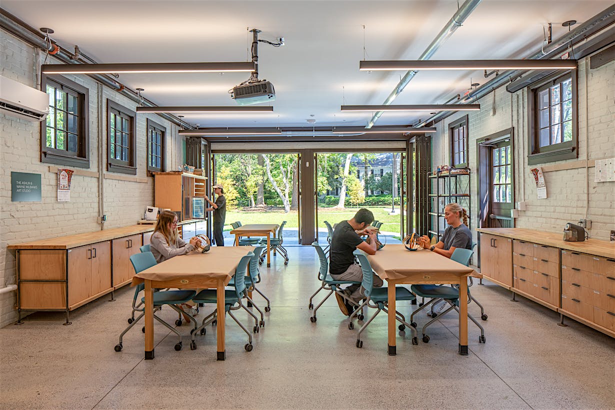 active learning classrooms with NanaWall bifold glass walls