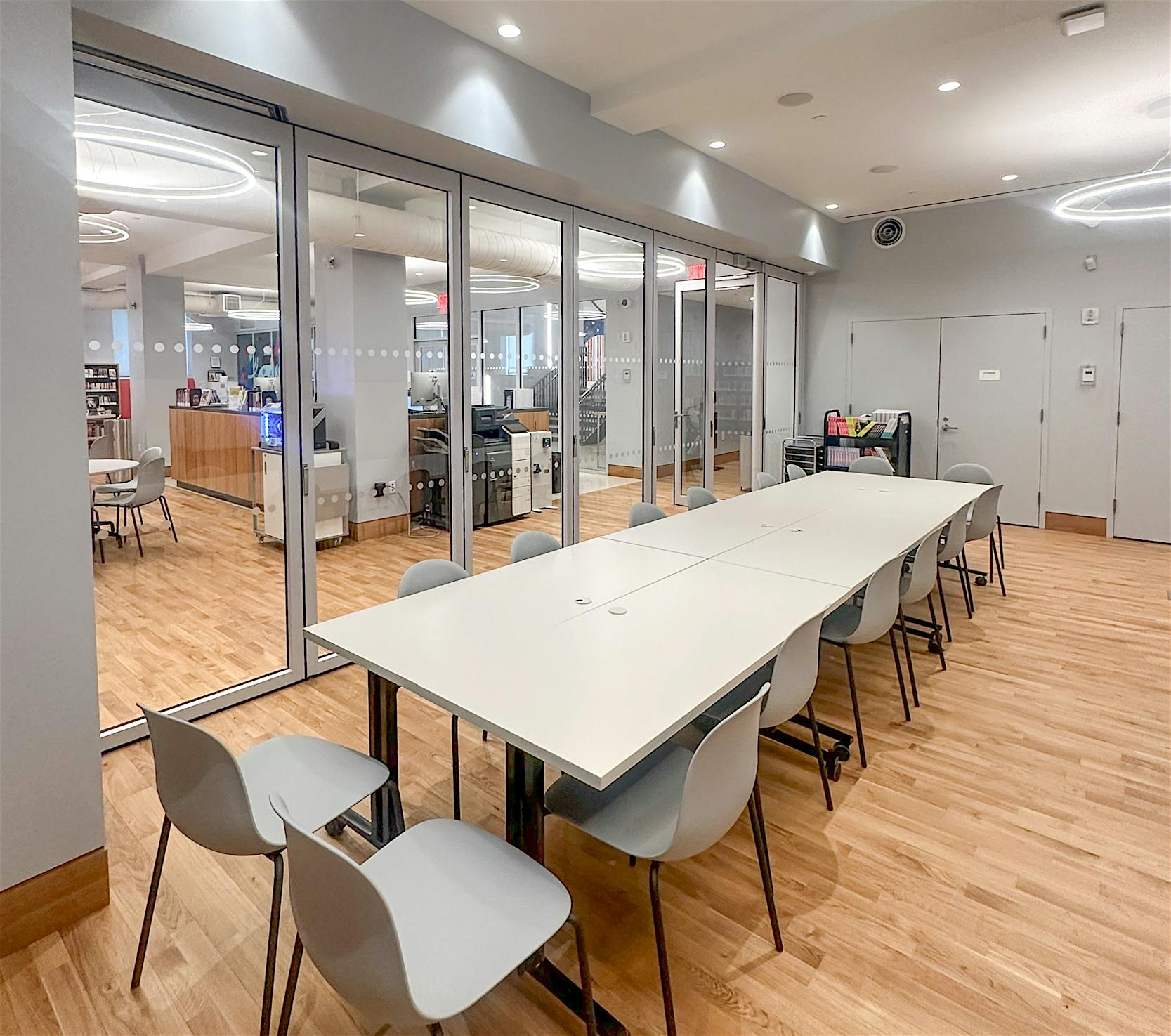 operable glass wall system for sound control