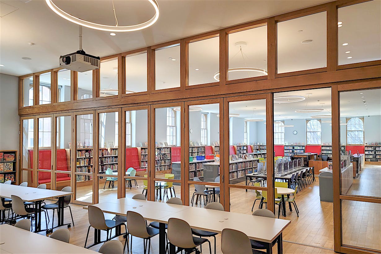 wood framed operable glass wall systems