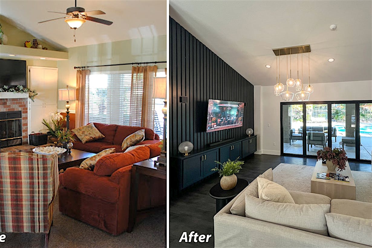 increased natural light with accordion glass door system