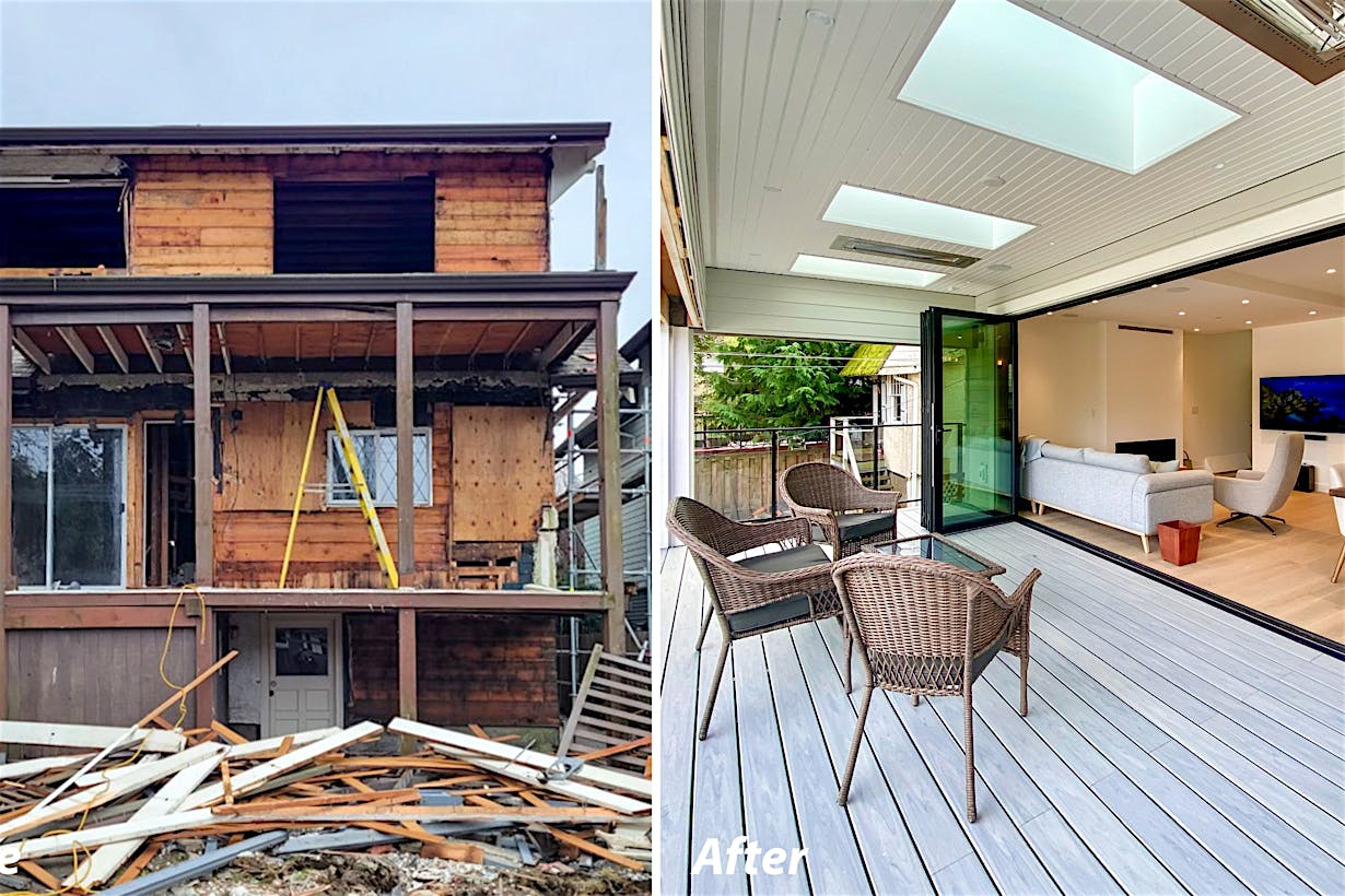 remodel for expanded outdoor living with accordion glass door systems