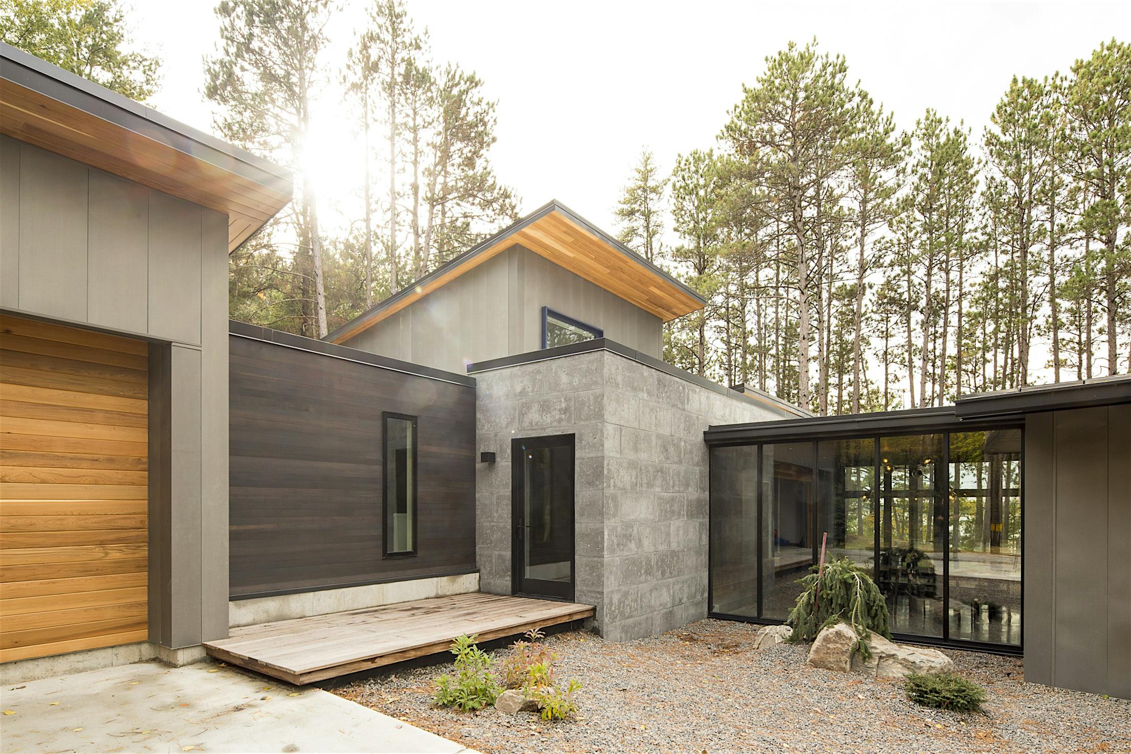 Lakeside Home Design with 3-season porch