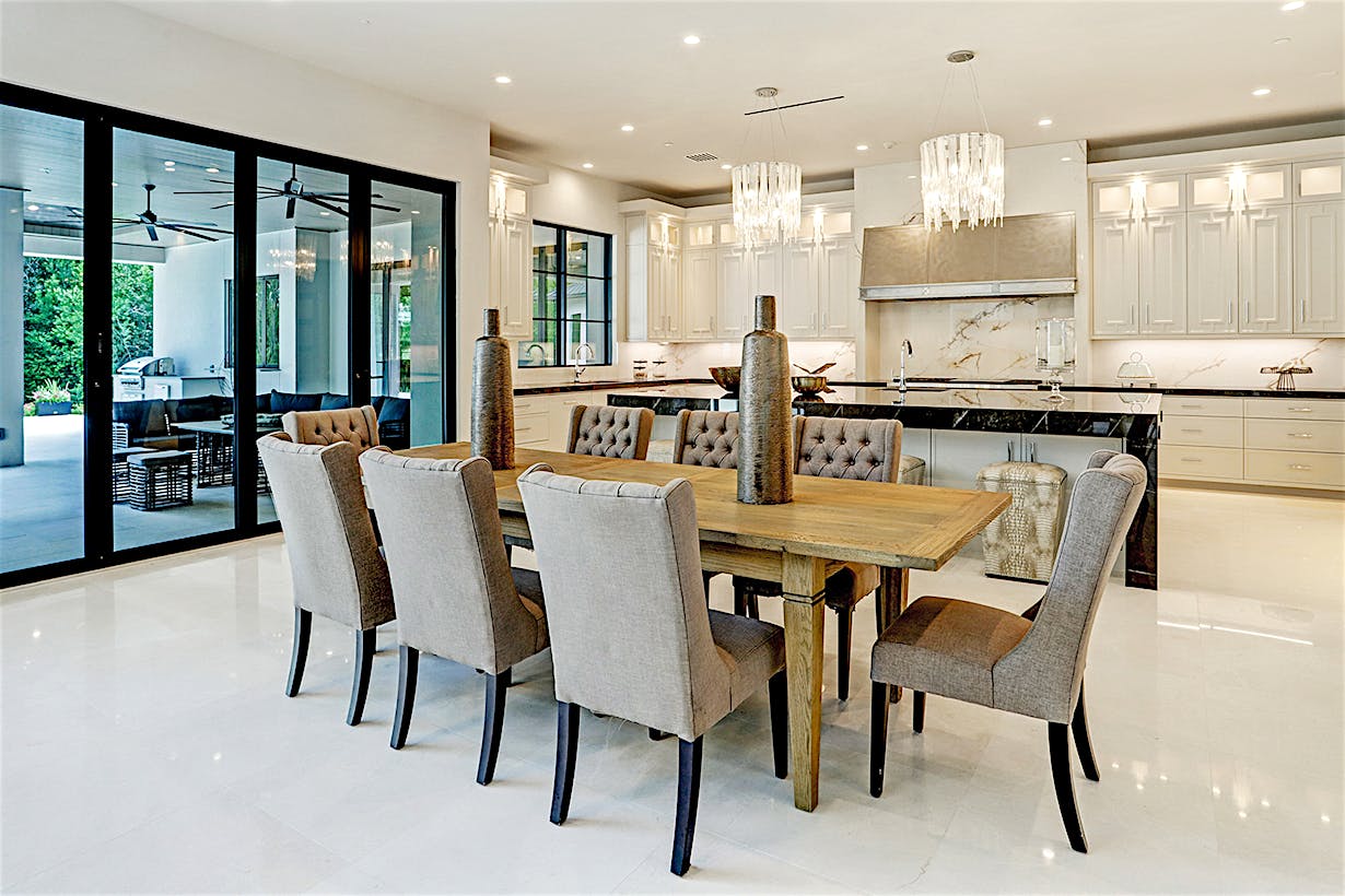 Custom home design with residential glass door systems