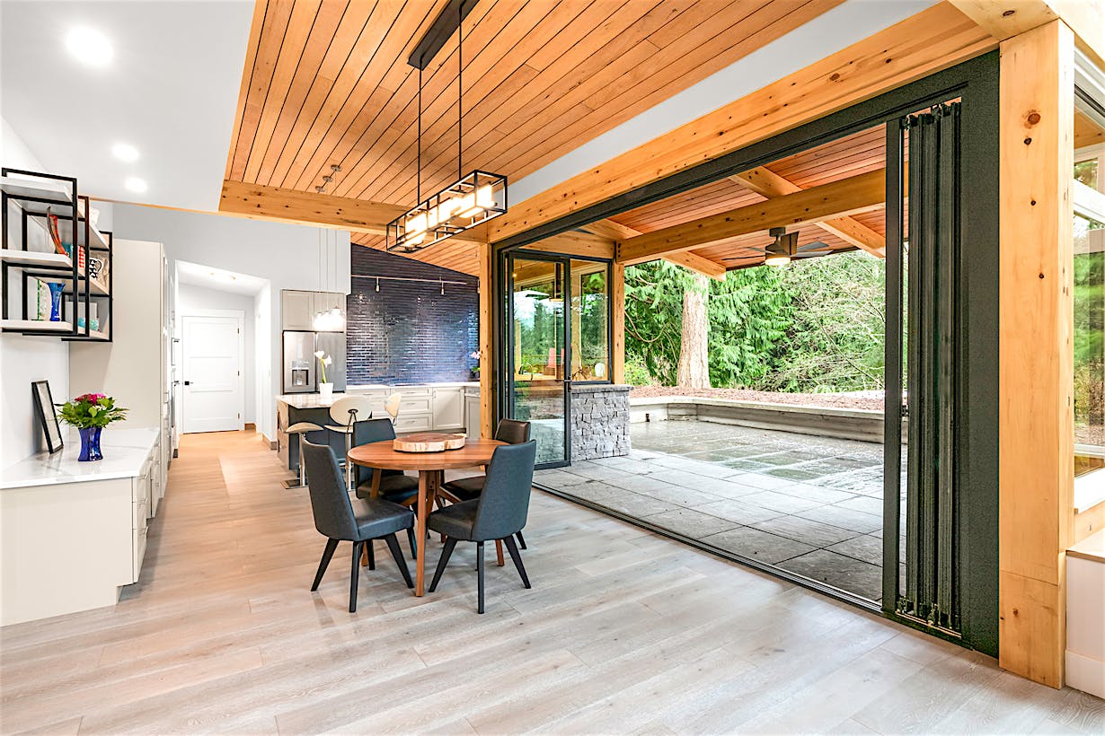 bifolding patio glass door