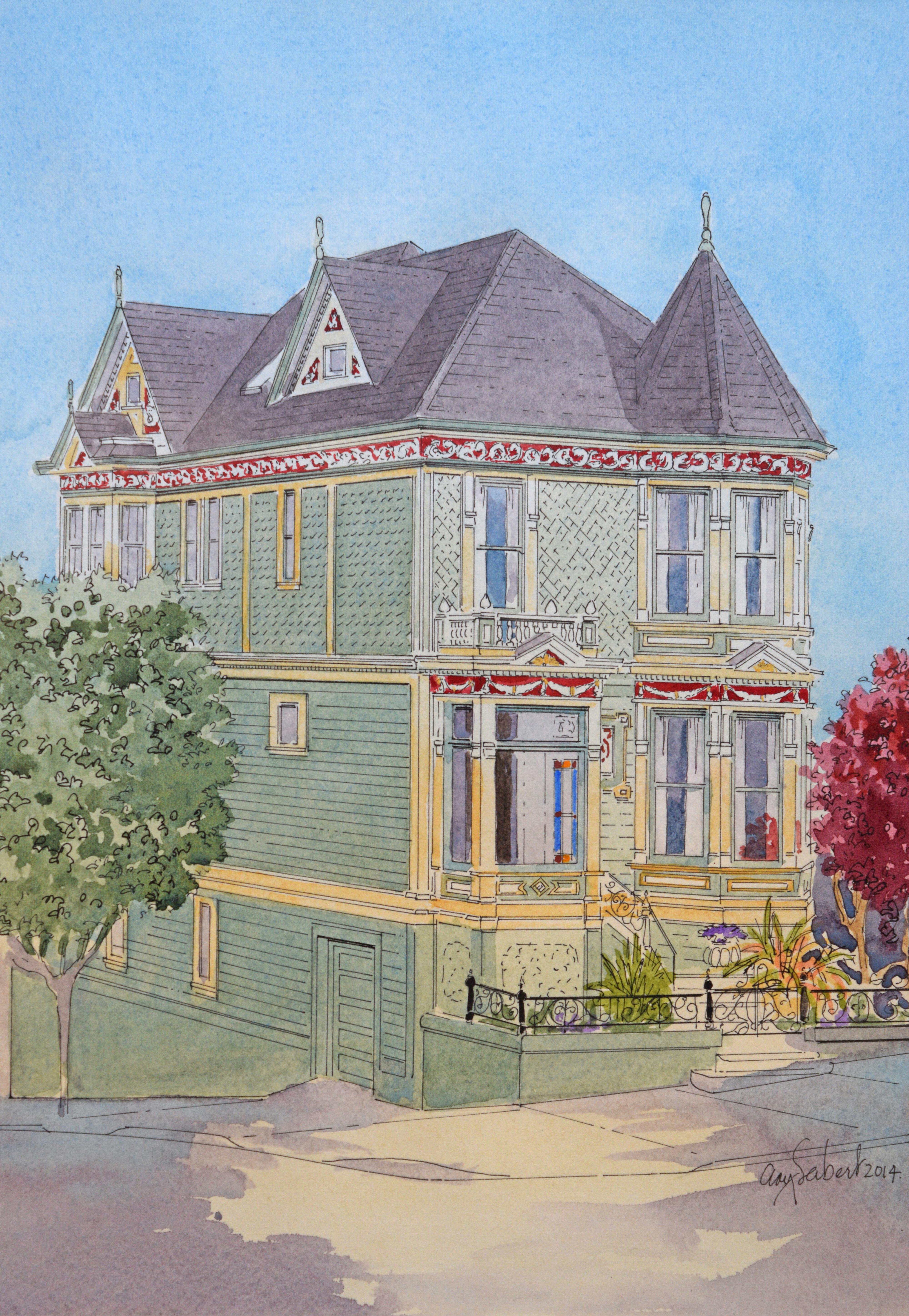 Historic Painted lady in San Francisco