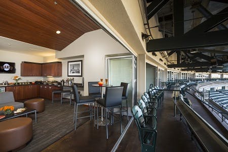 commercial folding door systems at SF Giants Stadium