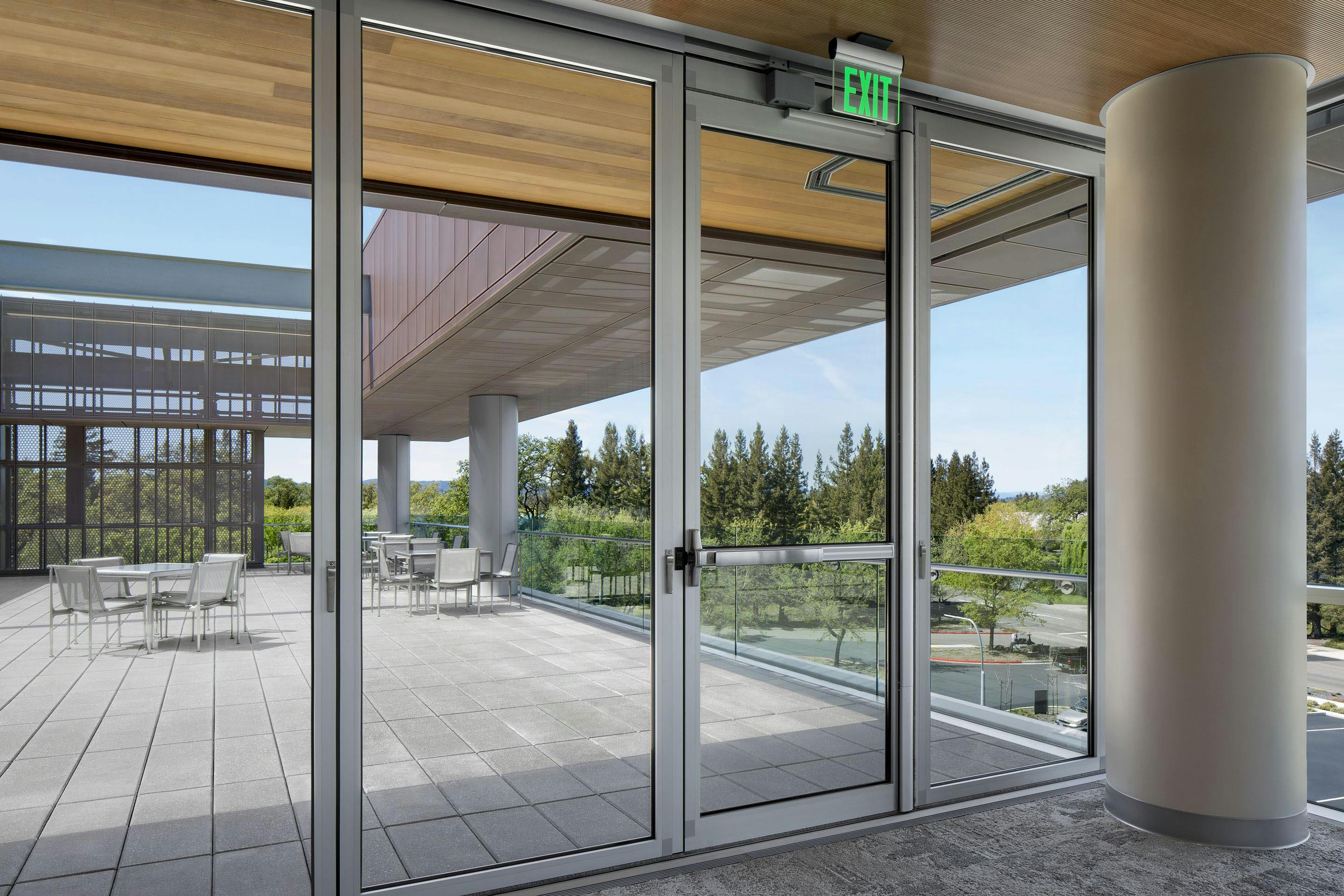 integrated swing door in NanaWall HSW Systems