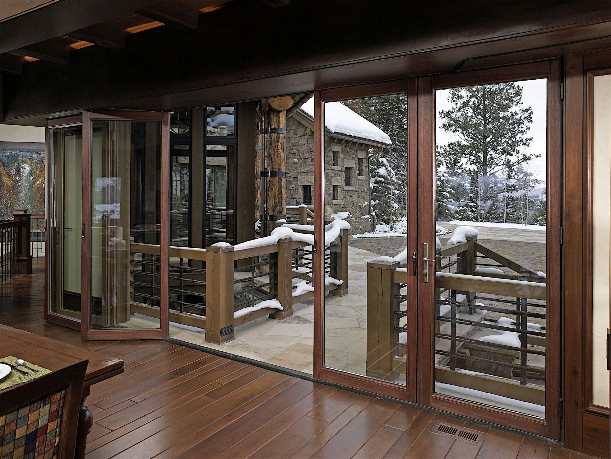 NanaWall Single track stacking glass doors