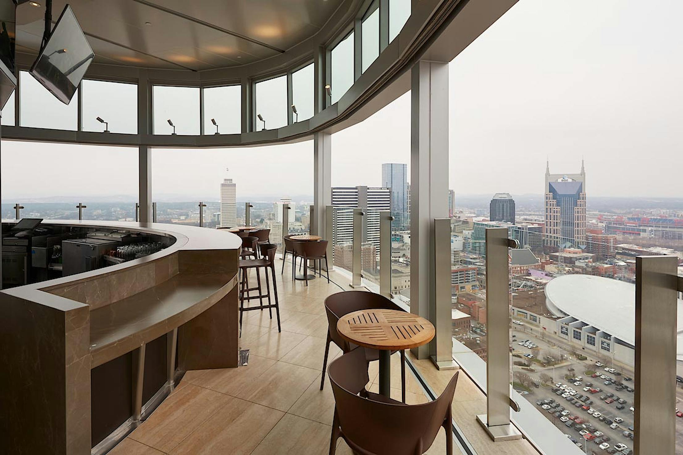 HSW60 segmented curve restaurant design