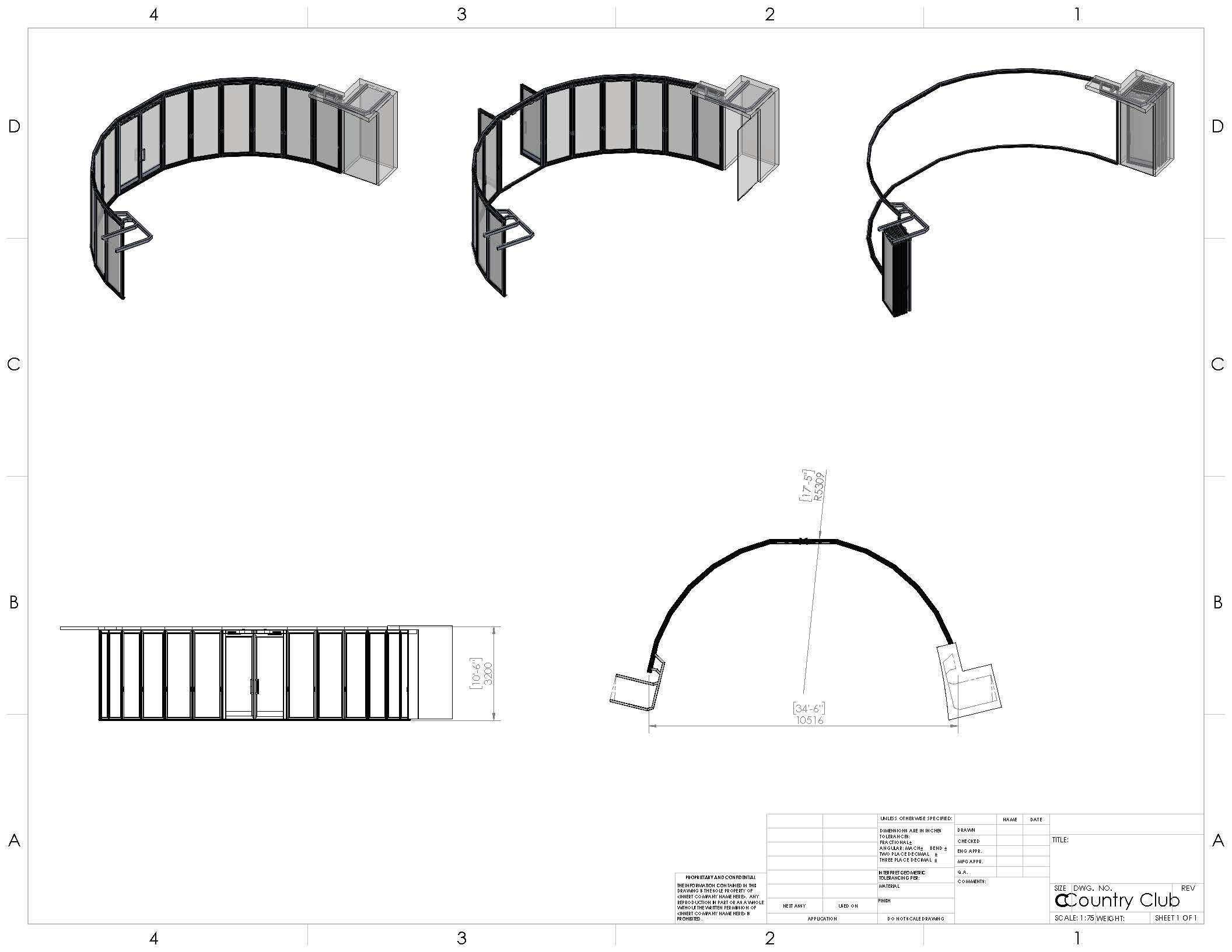 NanaWall Conceptal Design drawing