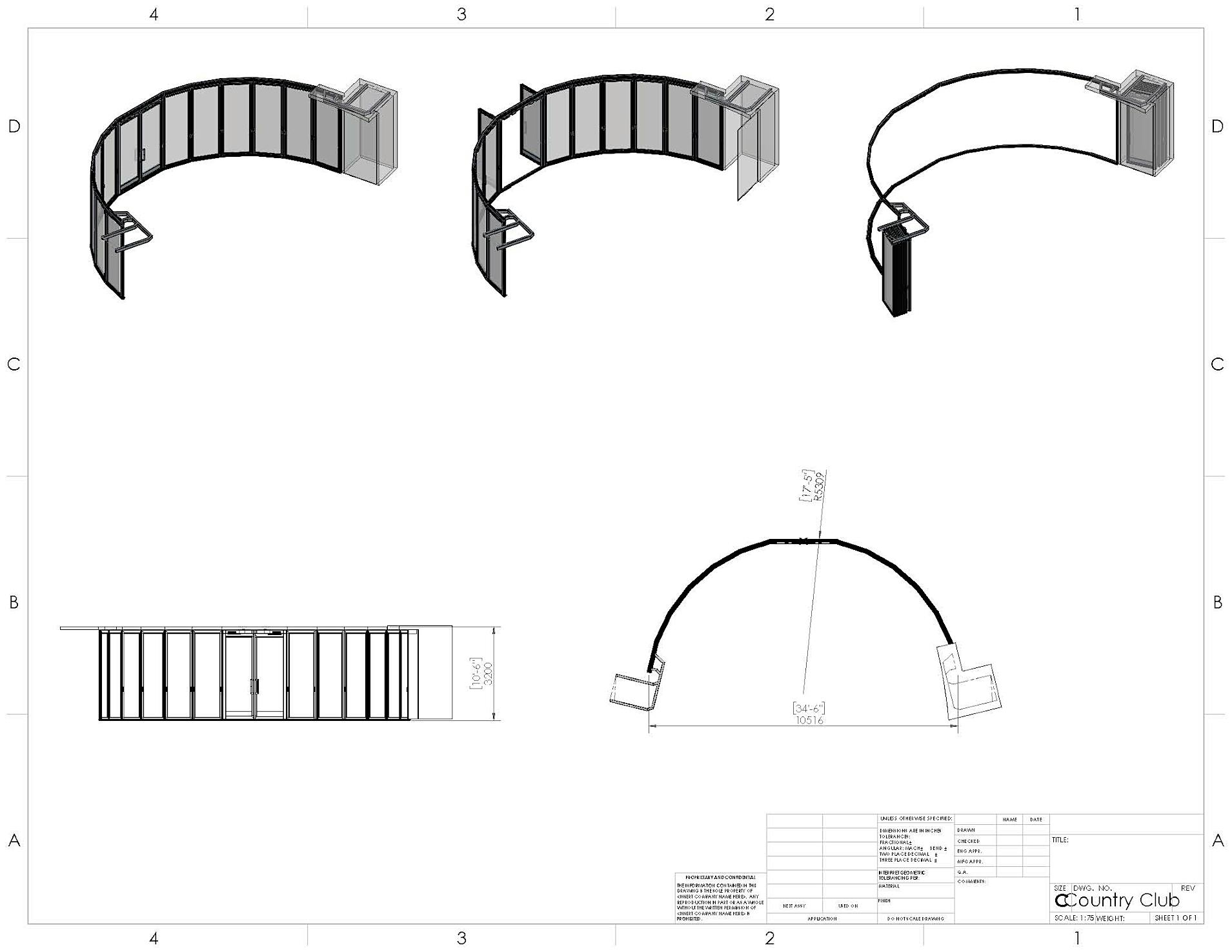 NanaWall Conceptal Design drawing