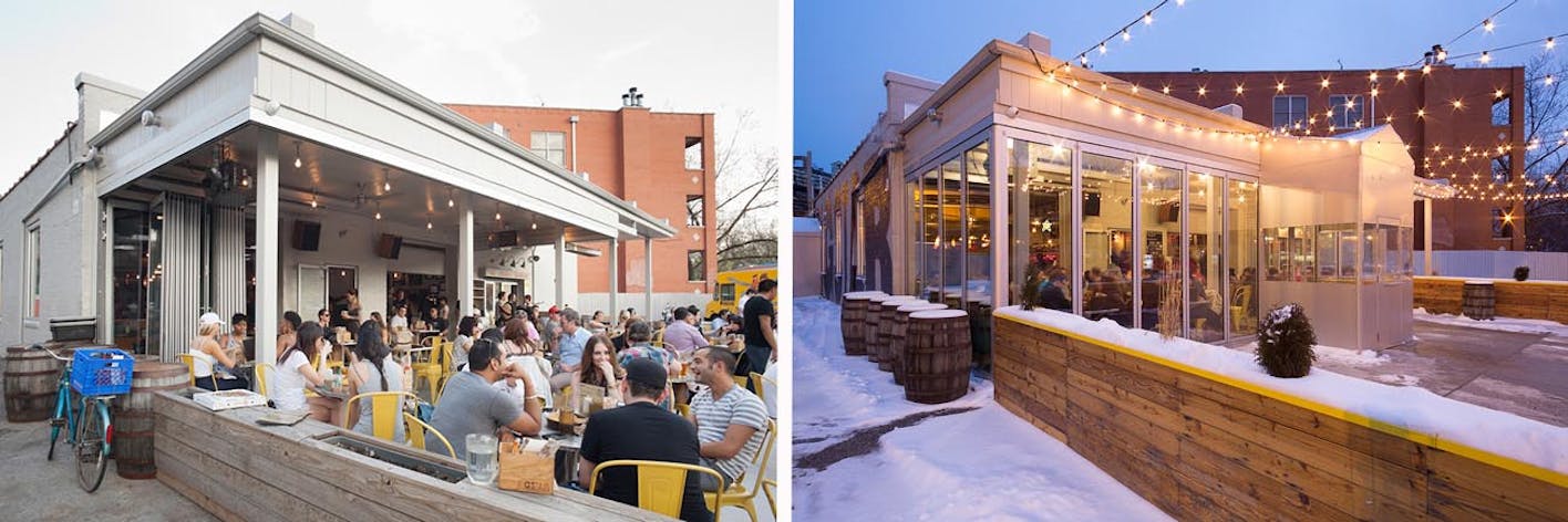 summer-vs-winter-at-chicago-restaurant-with-sliding-glass-walls
