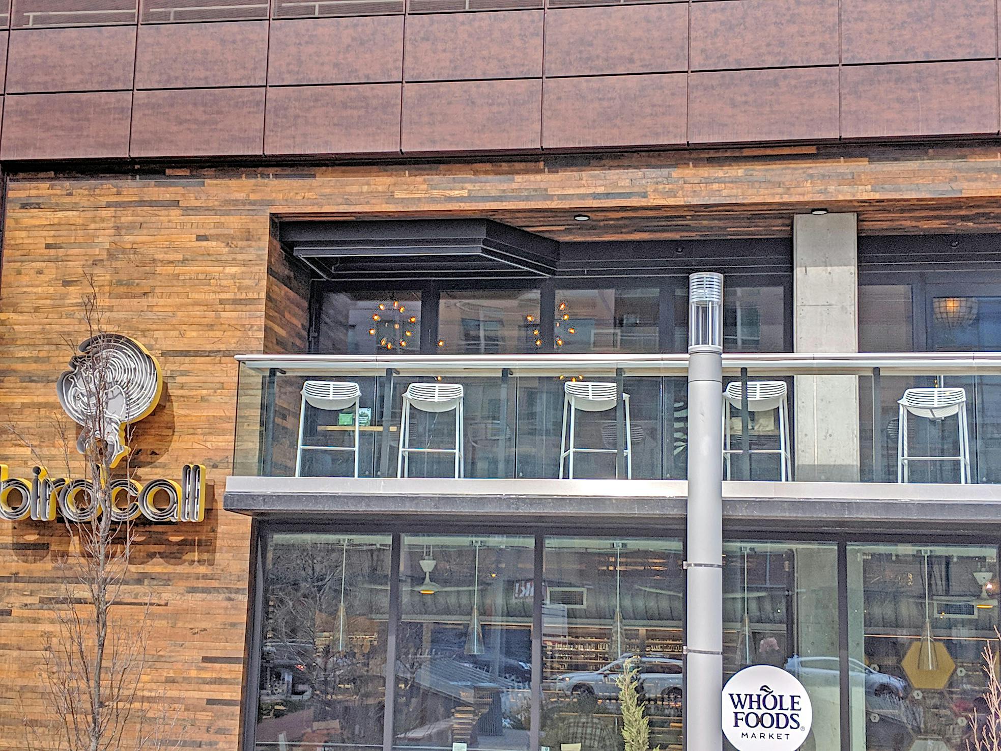 NanaWall HSW60 sliding glass walls stacking bay Whole Foods Denver