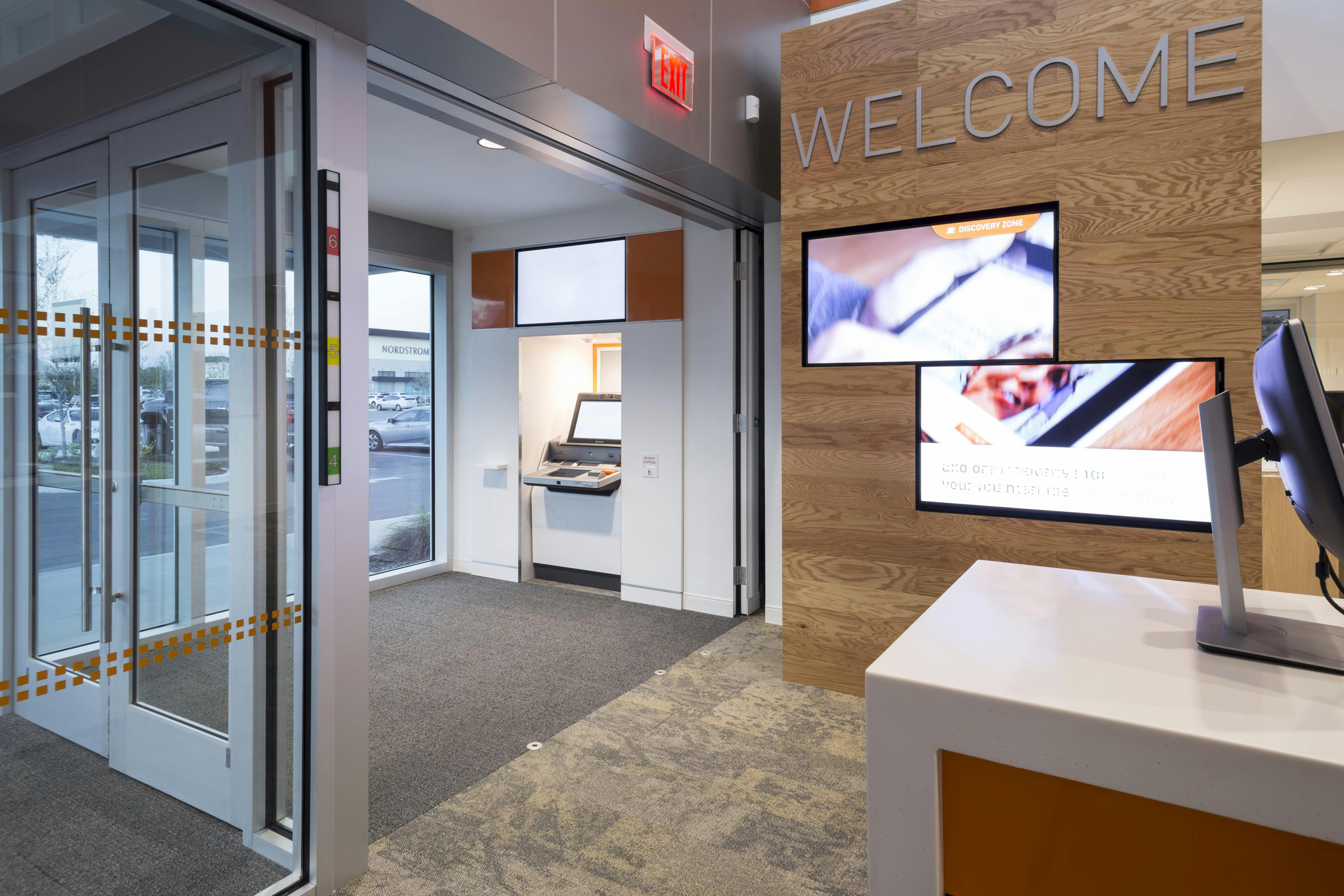 Opening glass walls and ATM bank vestibules