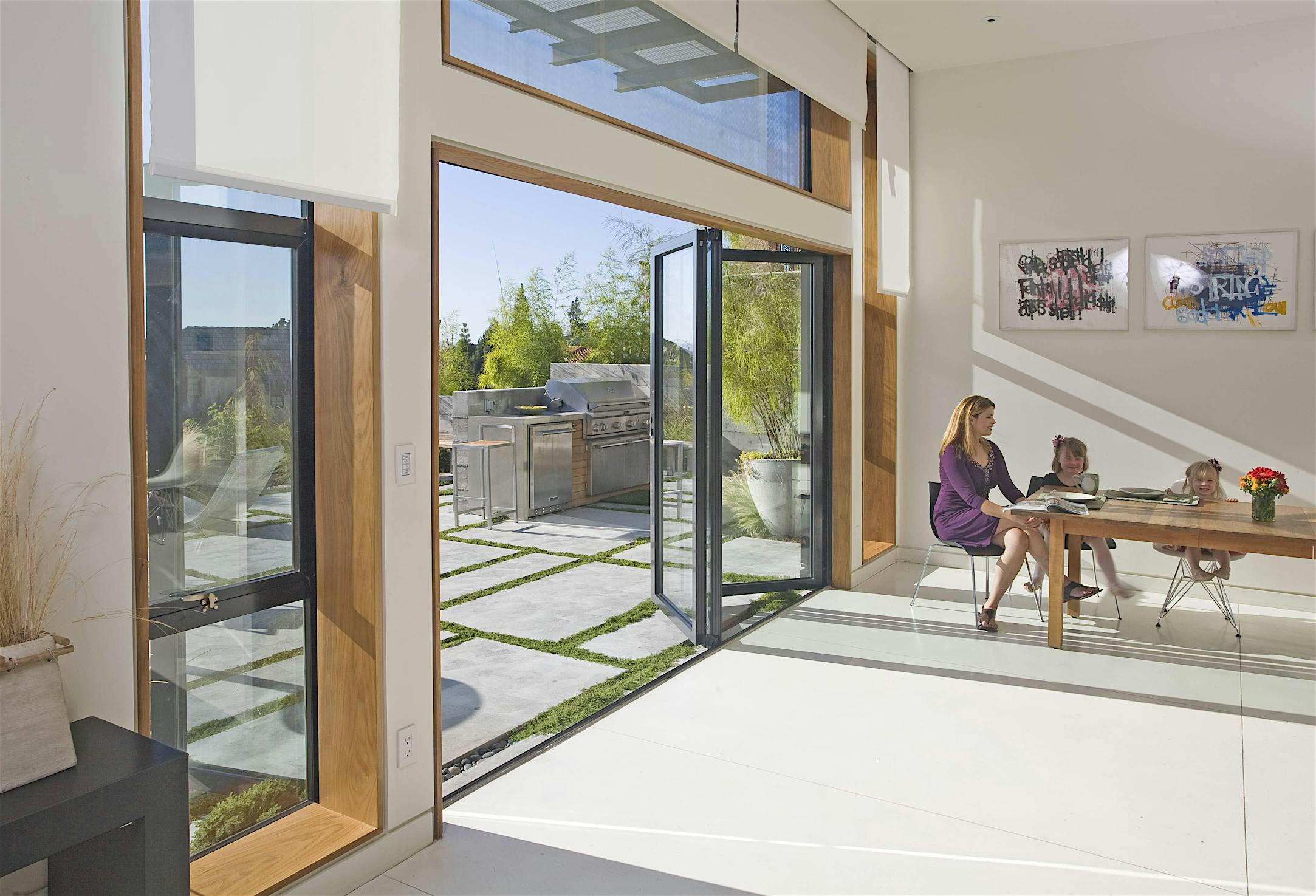 improve indoor air with NanaWall aluminum framed folding glass door systems