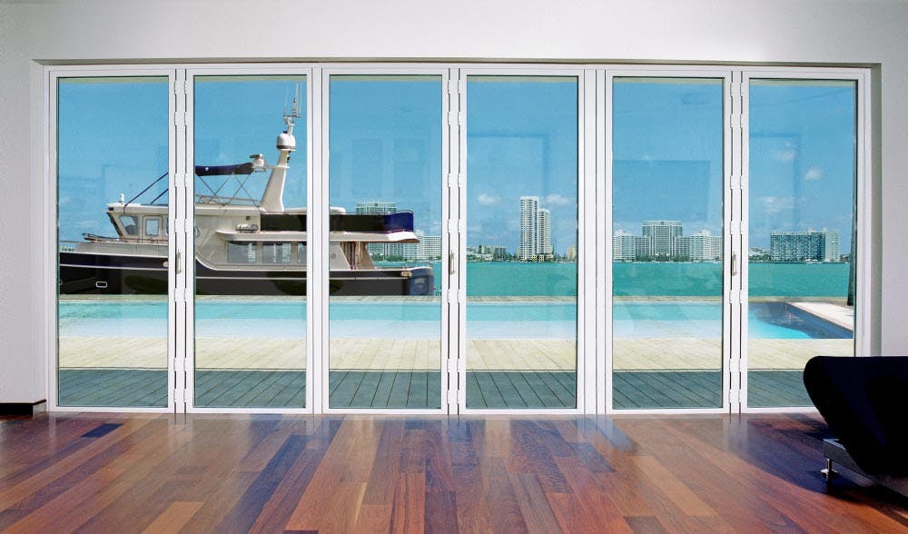 NanaWall SL73 aluminum folding glass wall