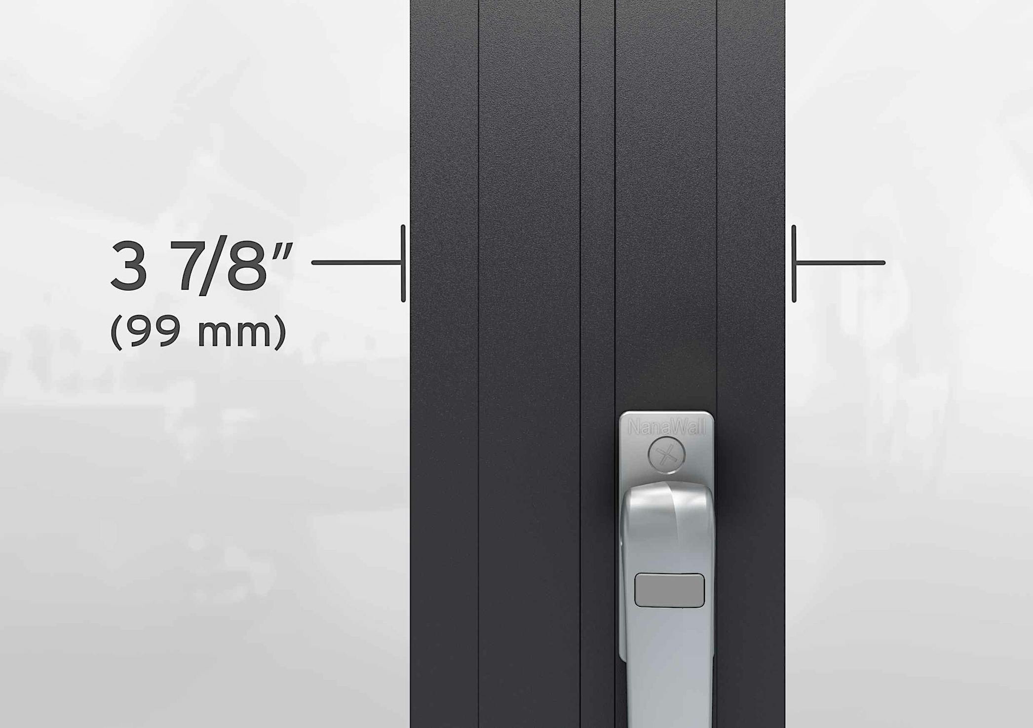 slimmest framed folding glass wall