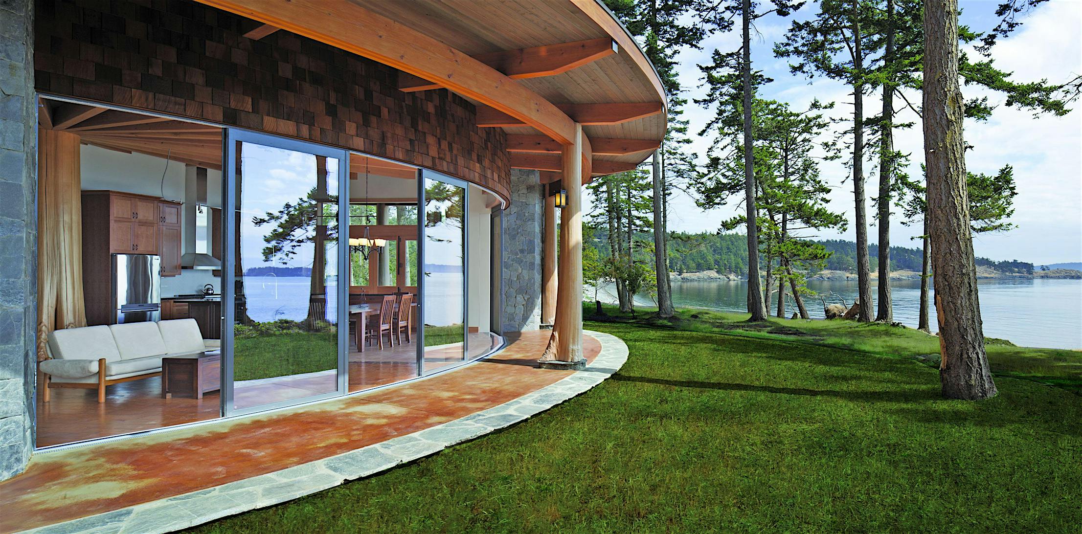 NanaWall Single Track Stacking system with aluminum frames