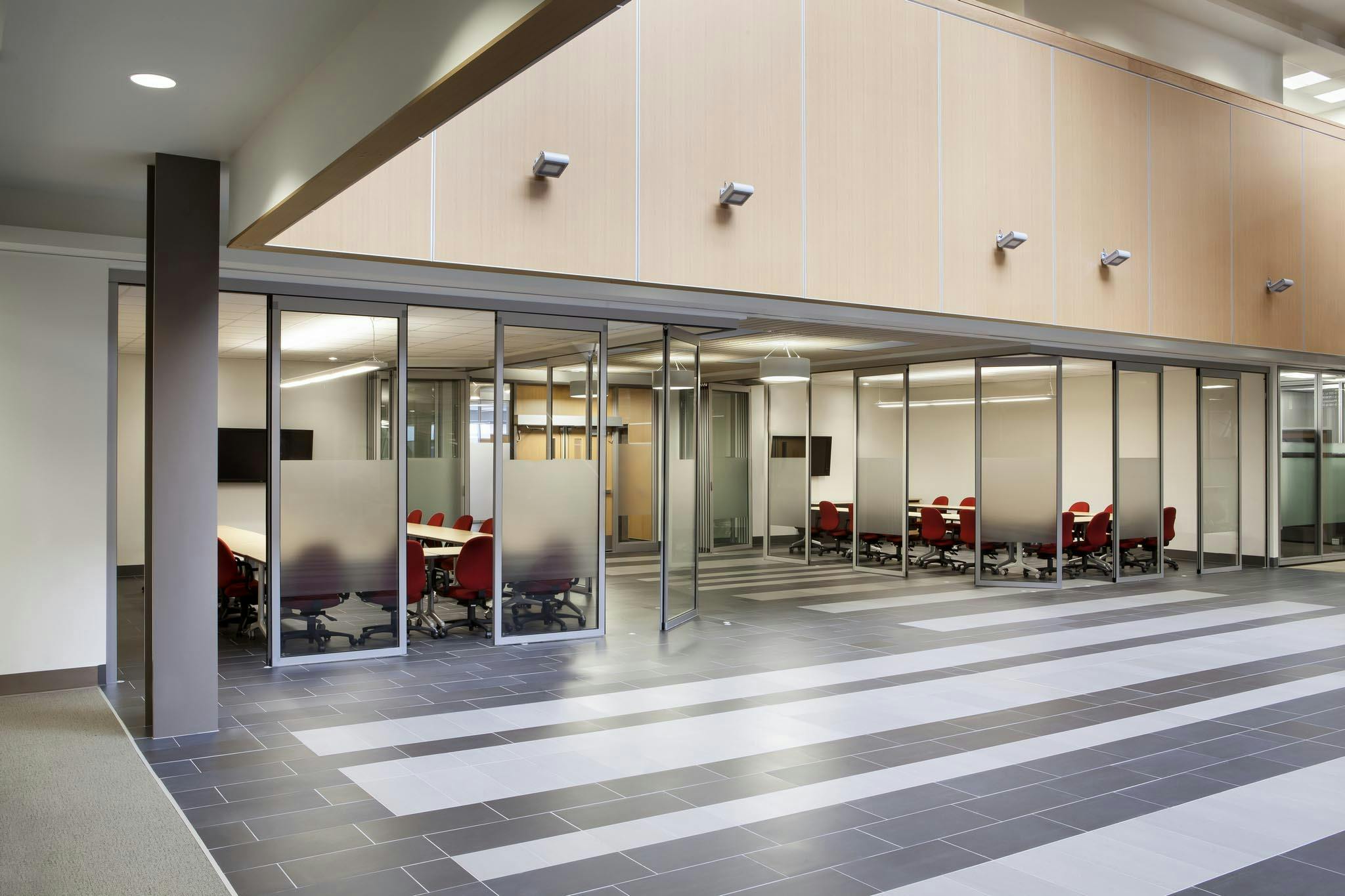 Glass Conference Rooms Use Sliding Glass