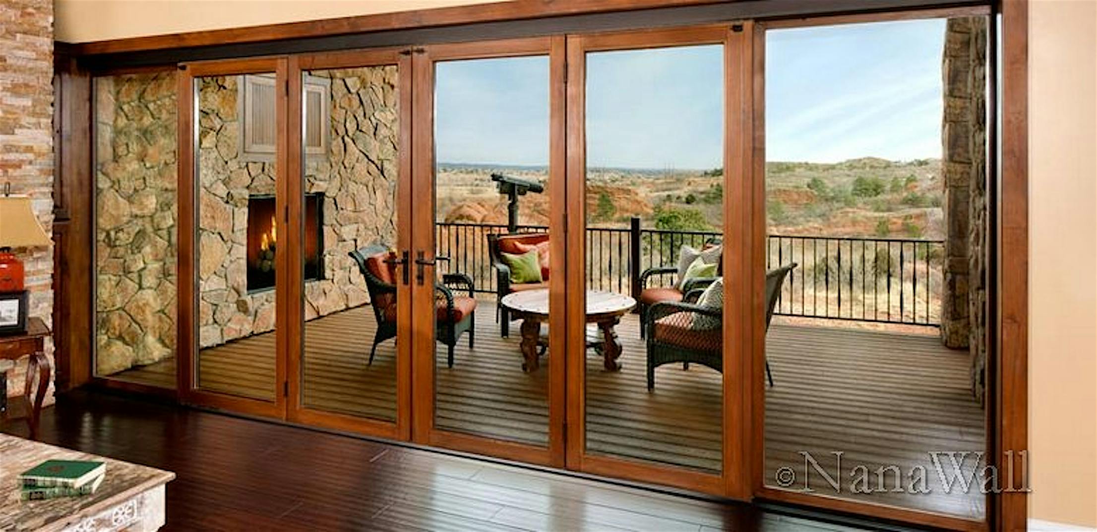 NanaWall WD65 Wood Framed Folding Glass Wall