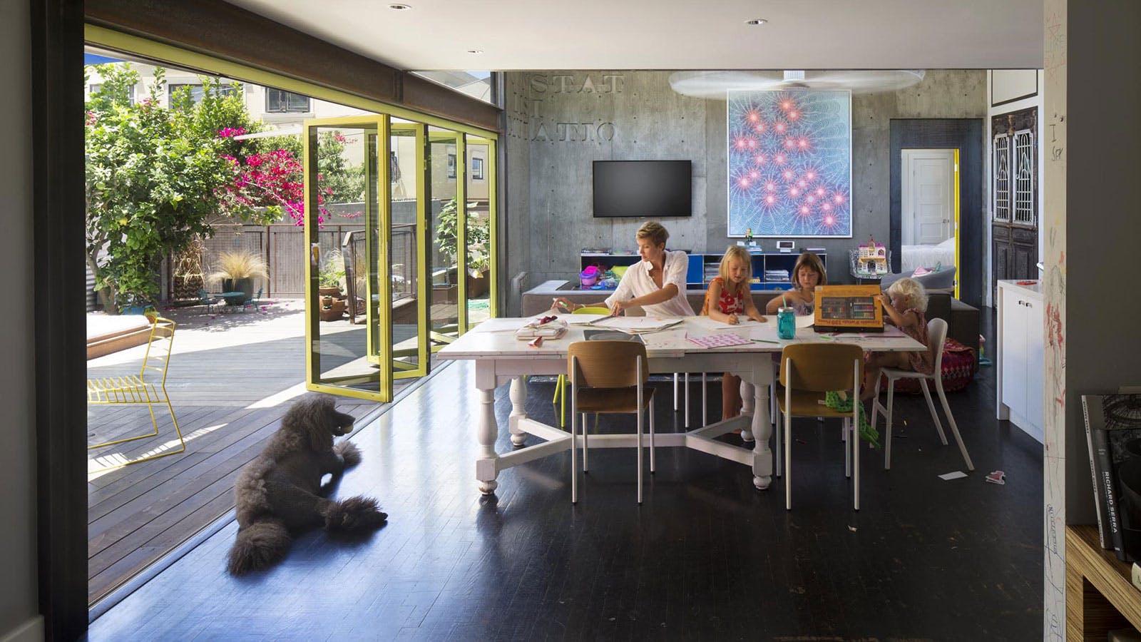 Finish Options - A kid-Friendly living space for work and play - powder coated folding walls