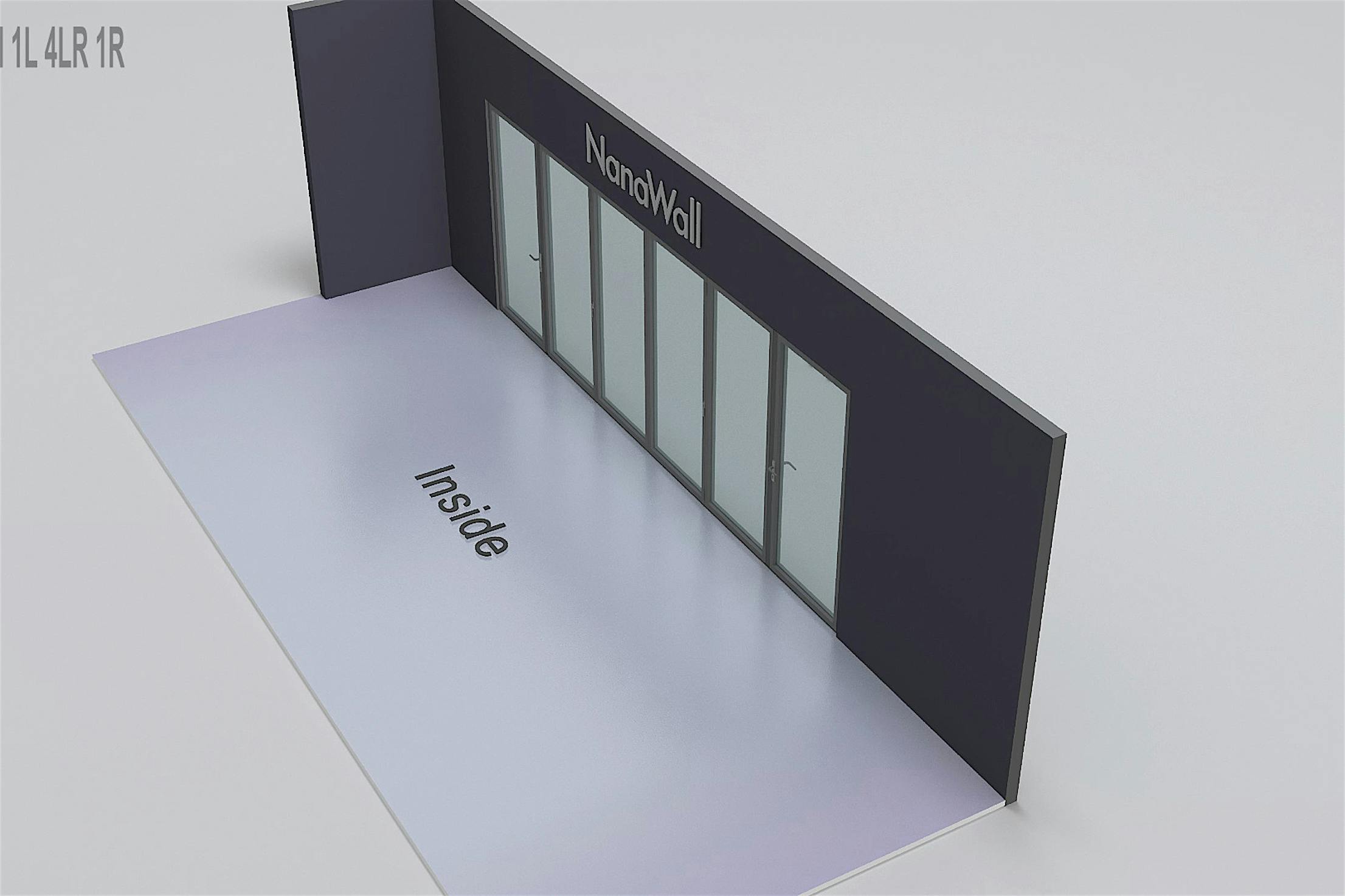 Glass walls outward 1L 4LR 1R animation