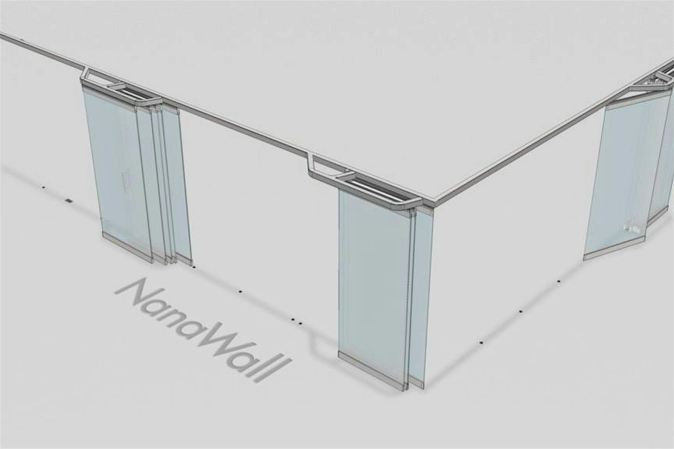 HSW75 Open Corner Sliding Glass Walls Animation