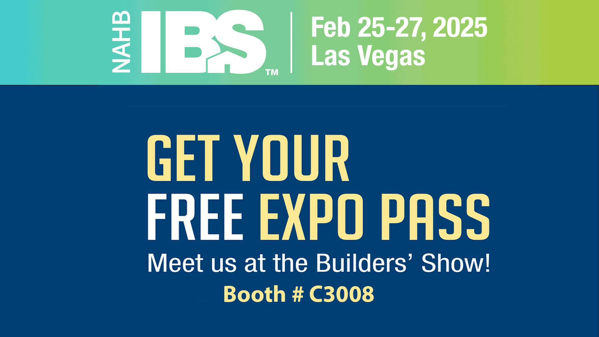 Complimentary IBS 2025 Expo Pass NanaWall