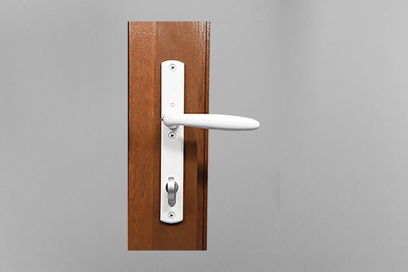 Solid Brass Lever-White finish Handle