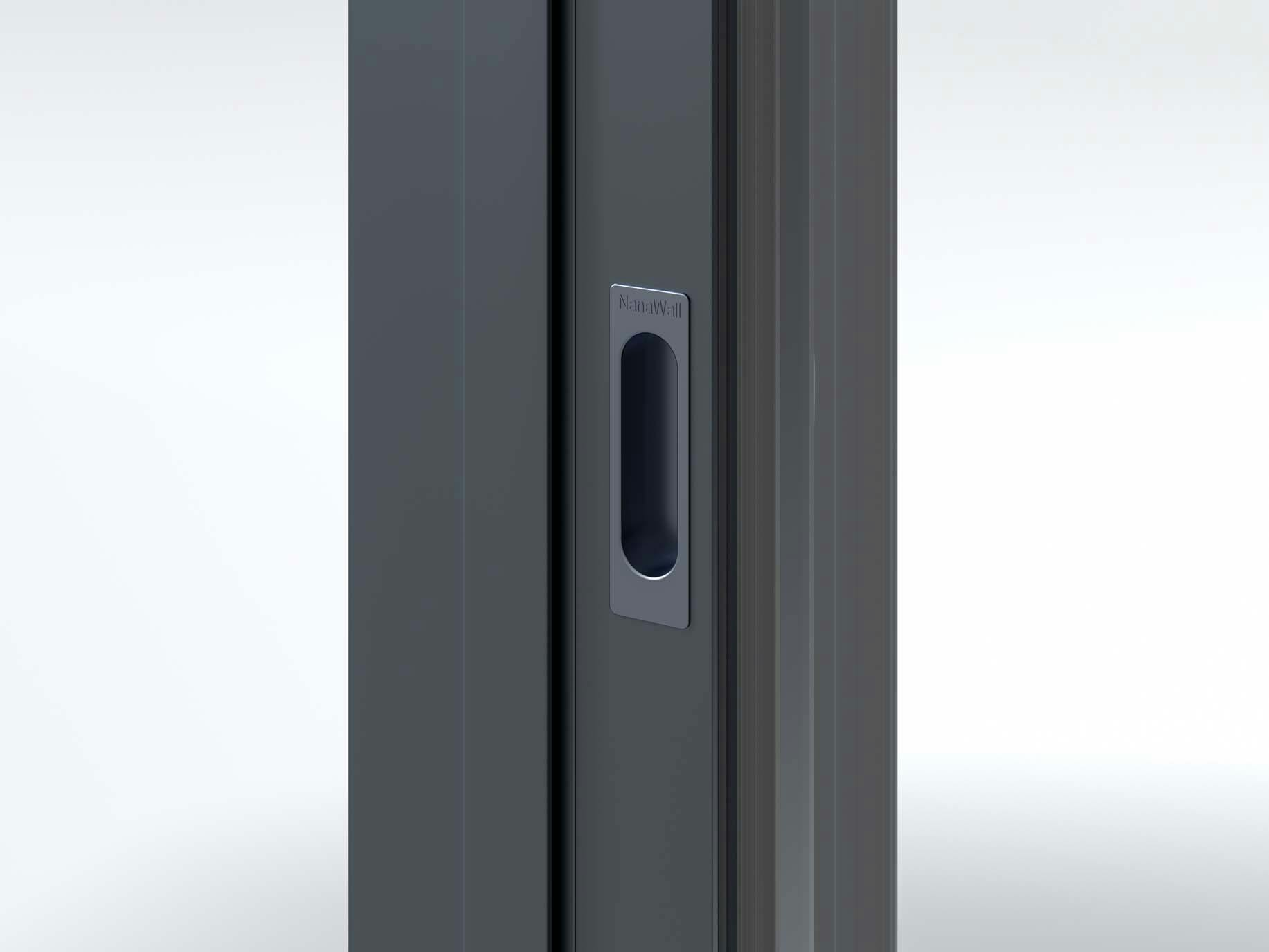 Black Flush Push Handle | NanaWall NW MultiSlide 630