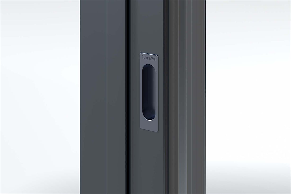 Black Flush Push Handle | NanaWall NW MultiSlide 630