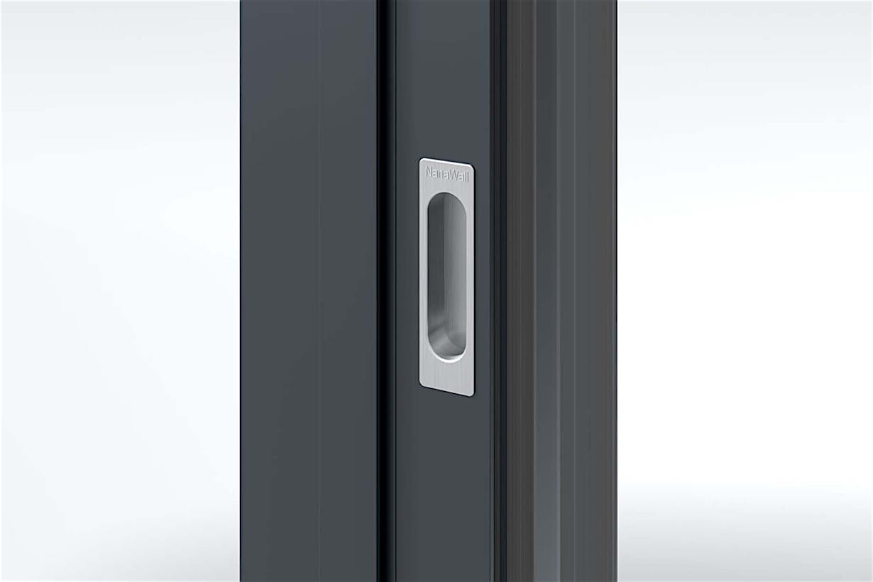 Silver Flush Push Handle | NanaWall NW MultiSlide 630