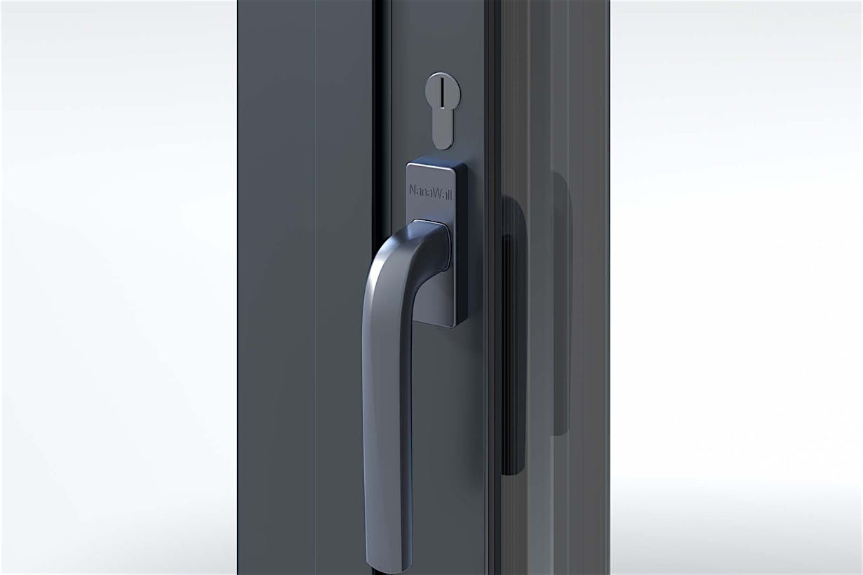 Black Stainless Steel Two-Point Locking Handles | NanaWall NW MultiSlide 630