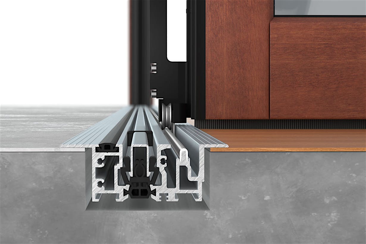 NanaWall Flush Sill - Outswing Suggested Installation