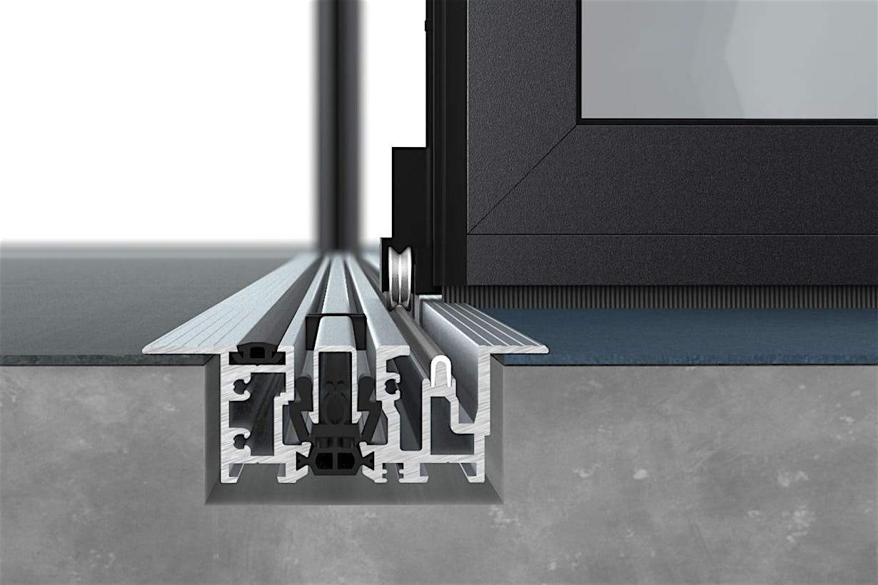 NanaWall Flush Sill - Outswing Suggested Installation