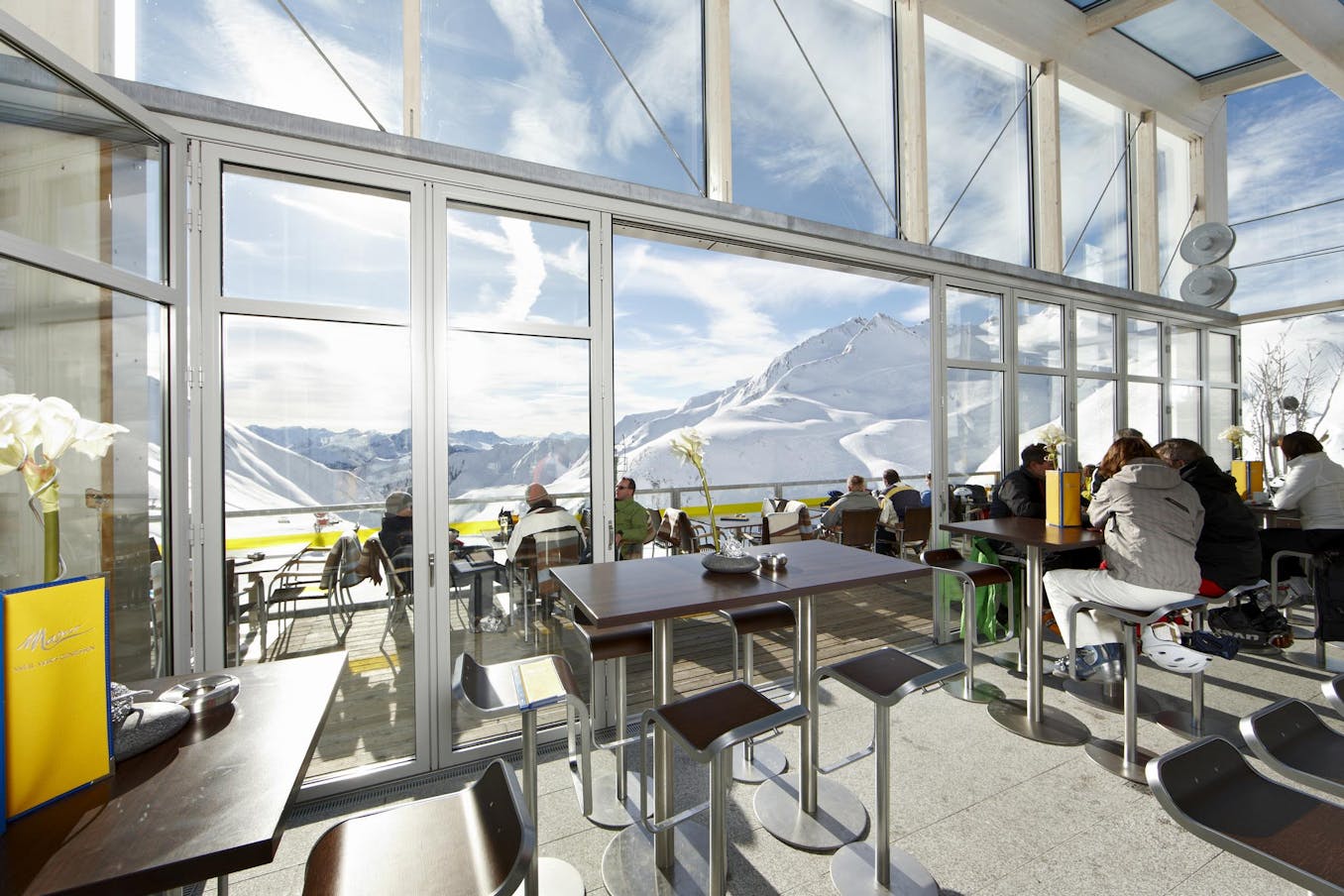 Commercial Large Folding Glass Walls at a Panoramic Bar in Australia - Opening Interior Day View