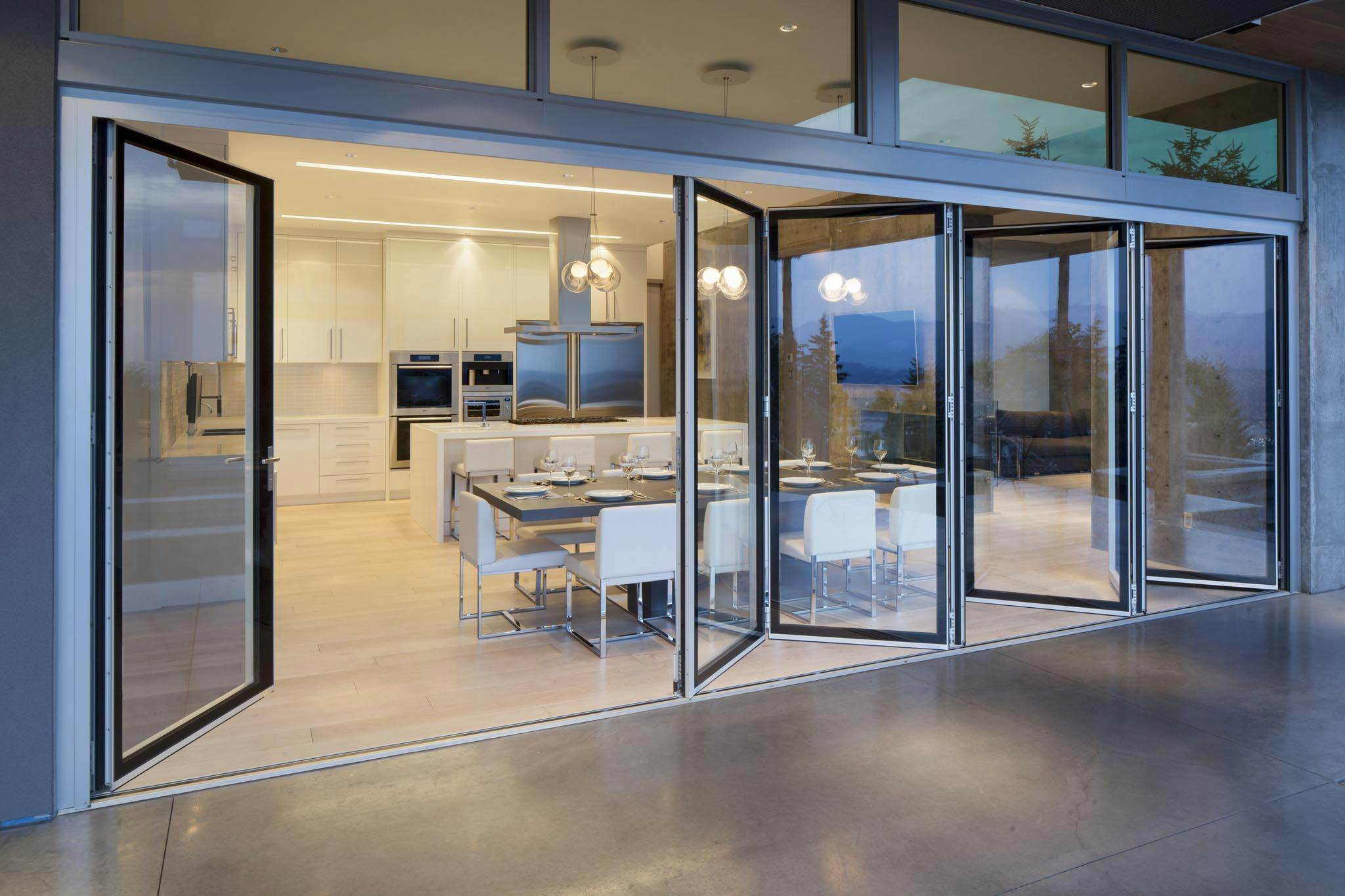 Folding Patio Glass Doors NanaWall   2048x1365 SL82 Burnaby Residence BC 18 