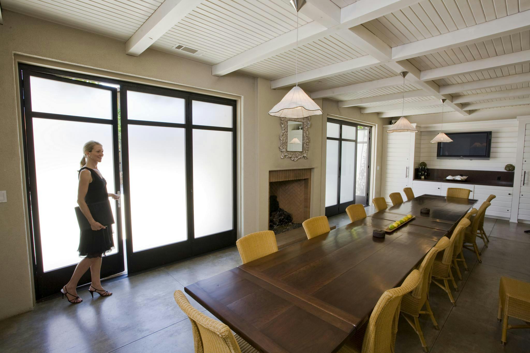 Indian Springs Resort conference room with frosted glass walls
