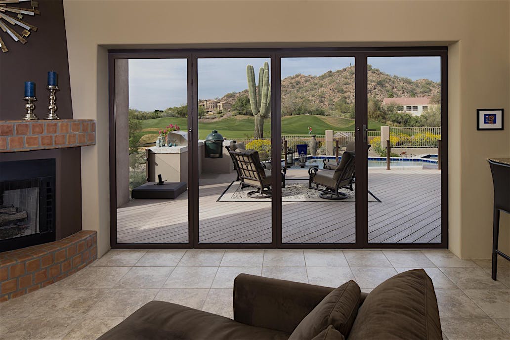 Energy-efficient accordion patio doors in Mesa, AZ enhance indoor-outdoor living while reducing energy costs and boosting style