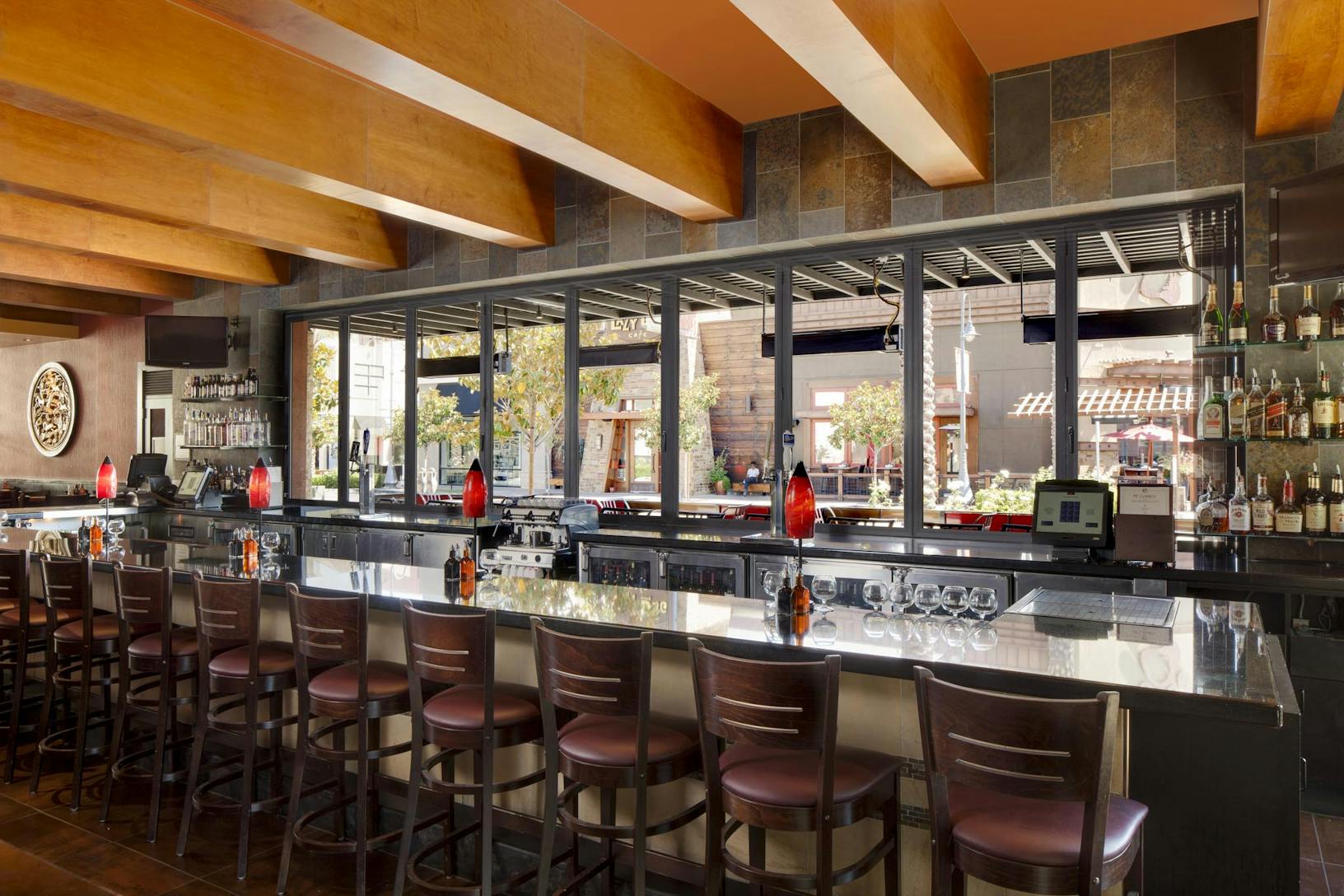SL45 commercial folding windows at PF Changs Temecula, CA
