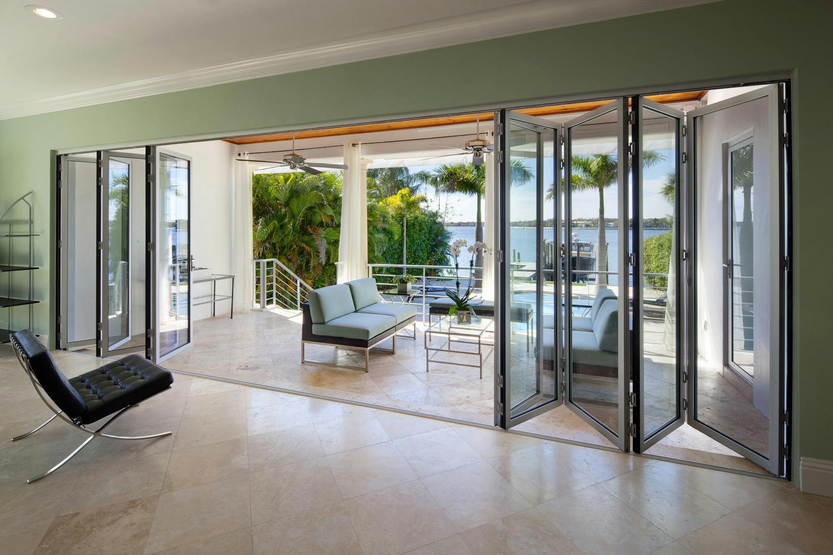 SL45 residential aluminum folding patio doors in Tampa, FL