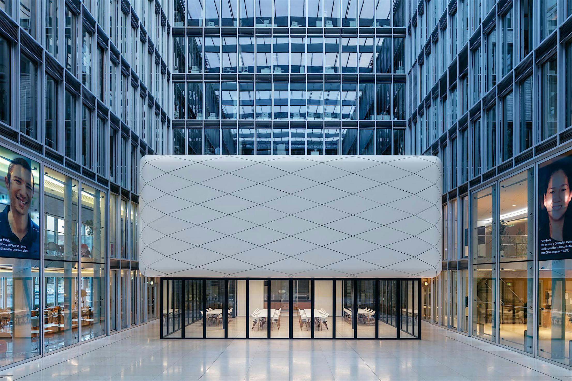 HSW60 commercial sliding walls at DEG Headquarters office