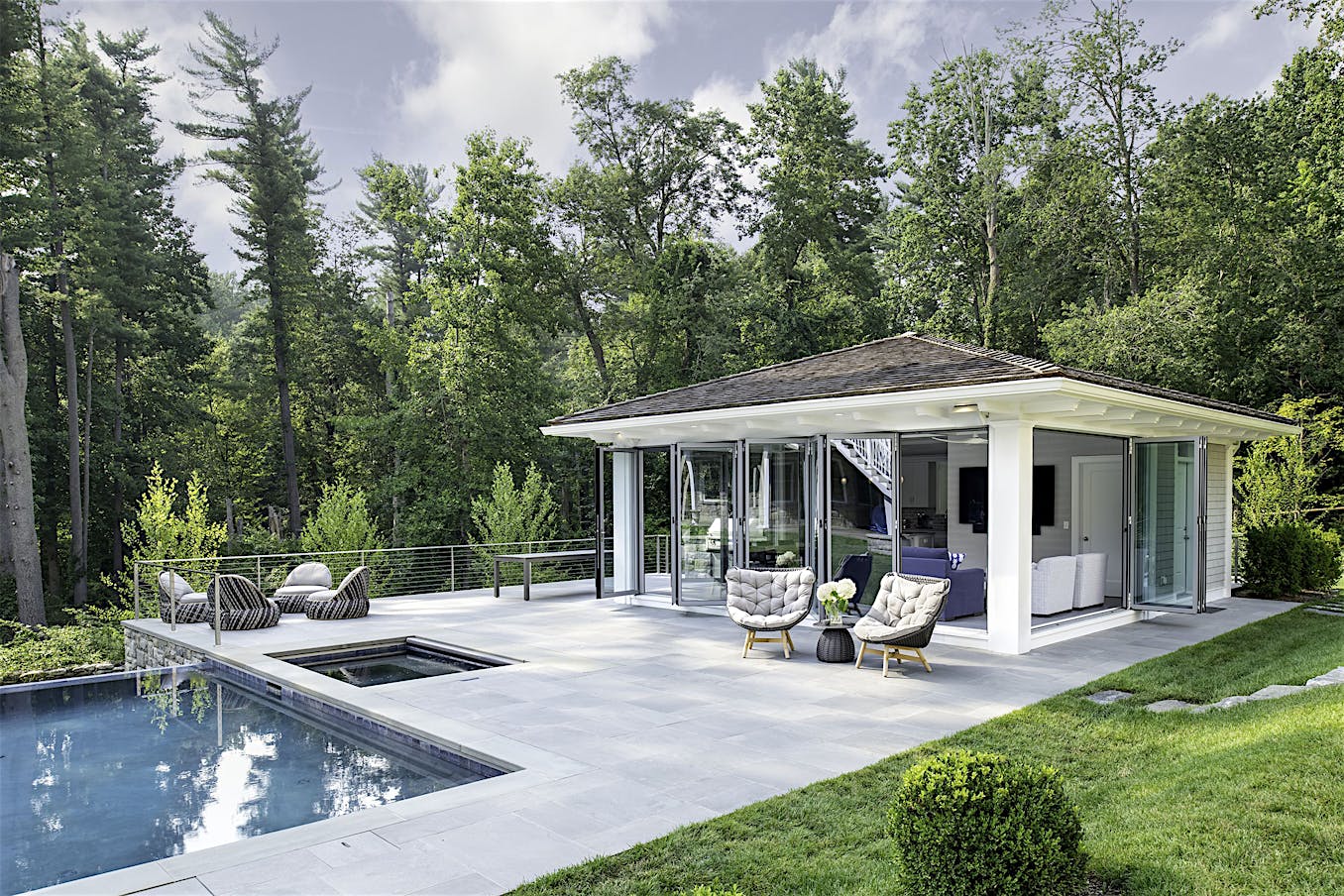 Pool Houses Cabanas Interior Cabana / Pool House | NanaWall