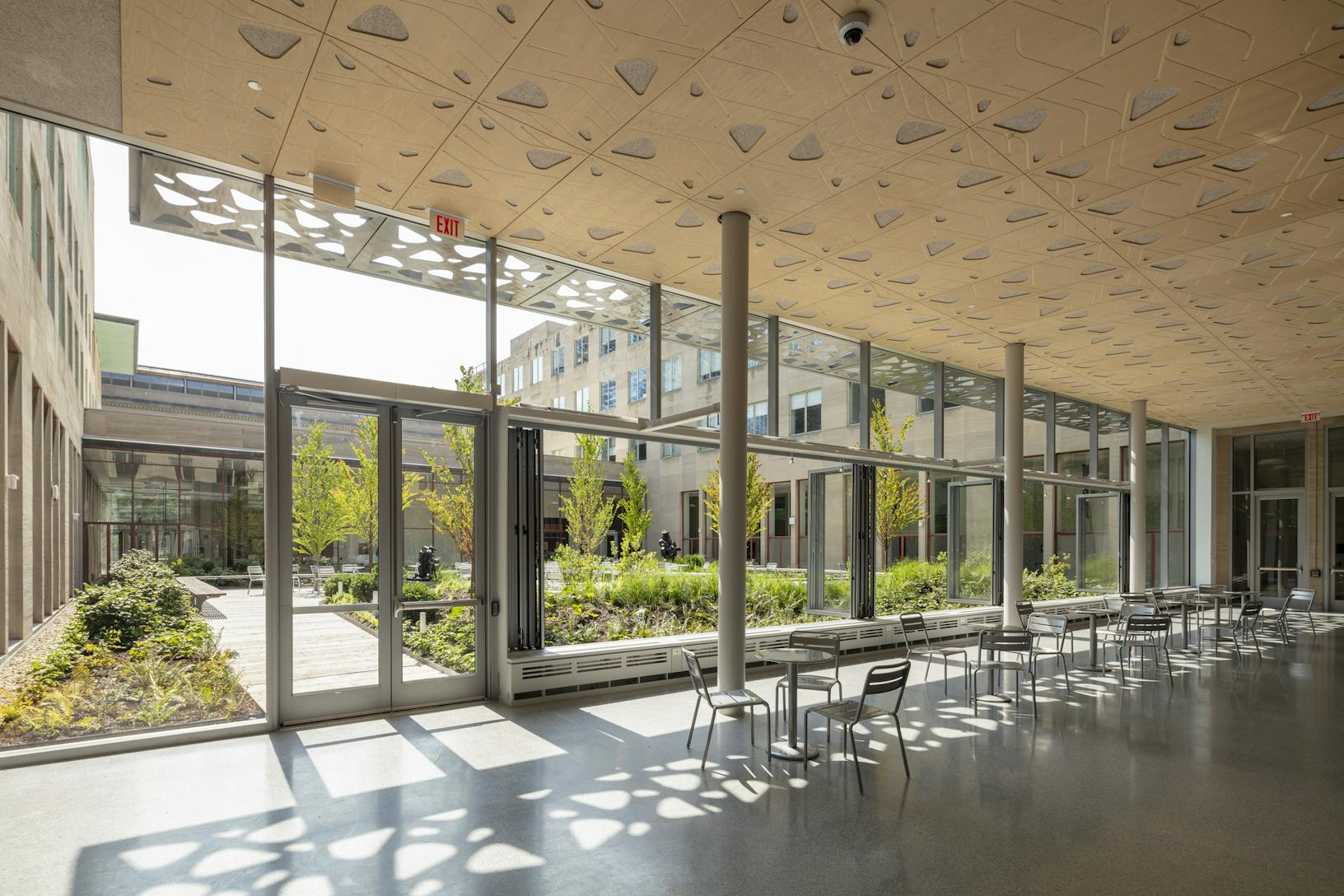 MIT Hayden Library Folding Glass Walls