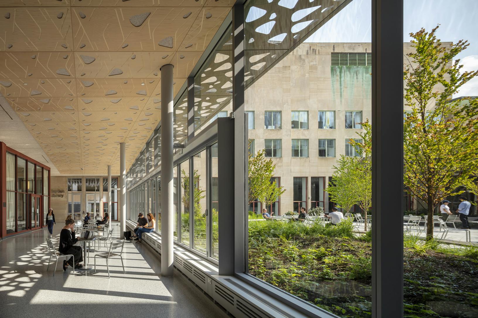 MIT Hayden Library Folding Glass Windows