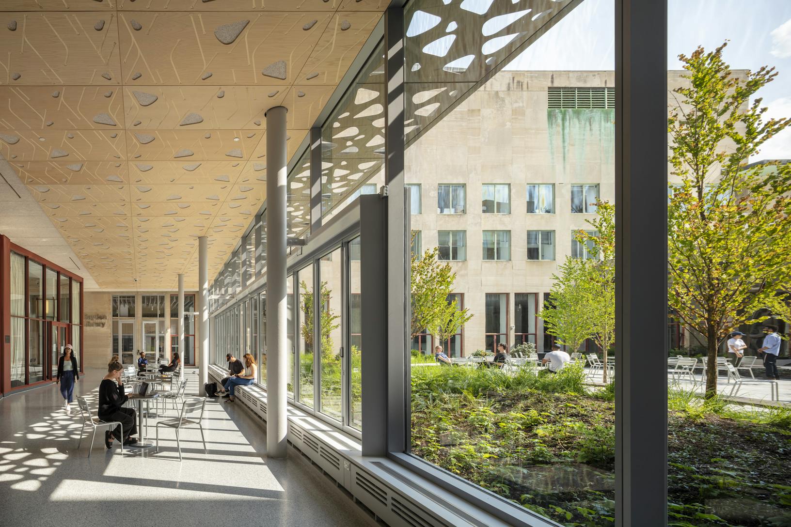 MIT Hayden Library Folding Glass Windows